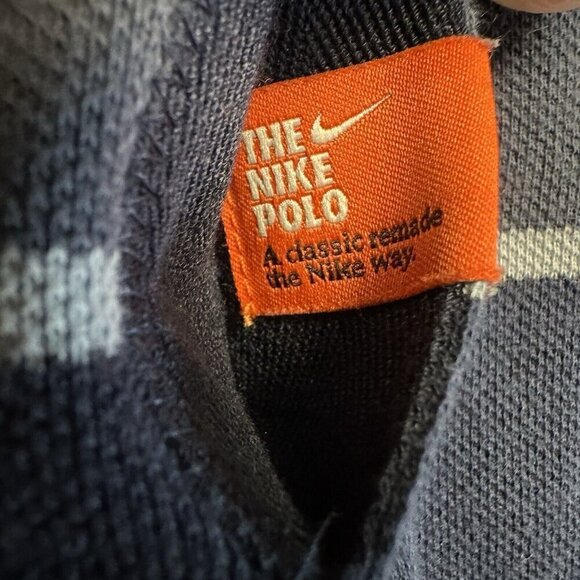 The Nike Polo Shirt Mens Size XL Slim Blue Striped Dri-Fit - Picture 4 of 6